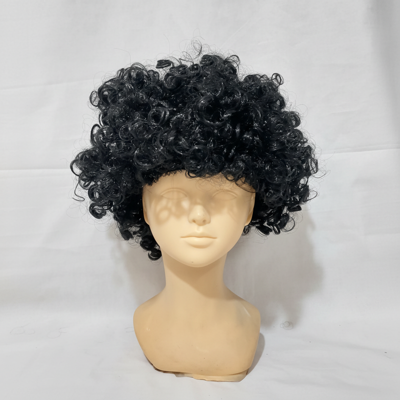 کلاه گیس مو فر مشکی جنس درجه یک